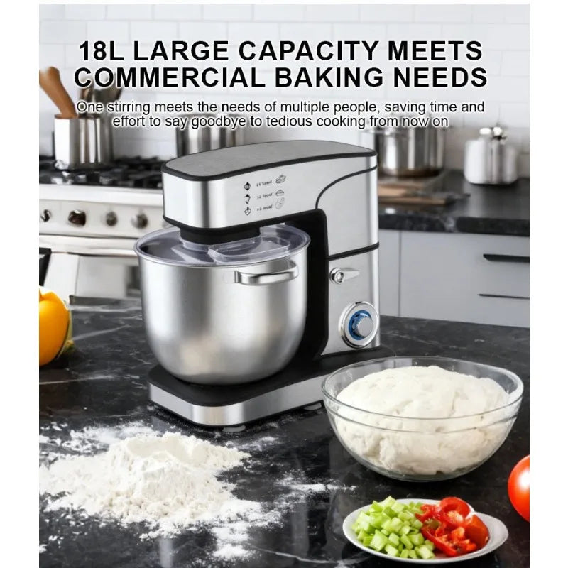 18L Commercial Stand Mixer – Electric Dough Kneader & Bowl Commercial Stand Mixer SPOT
