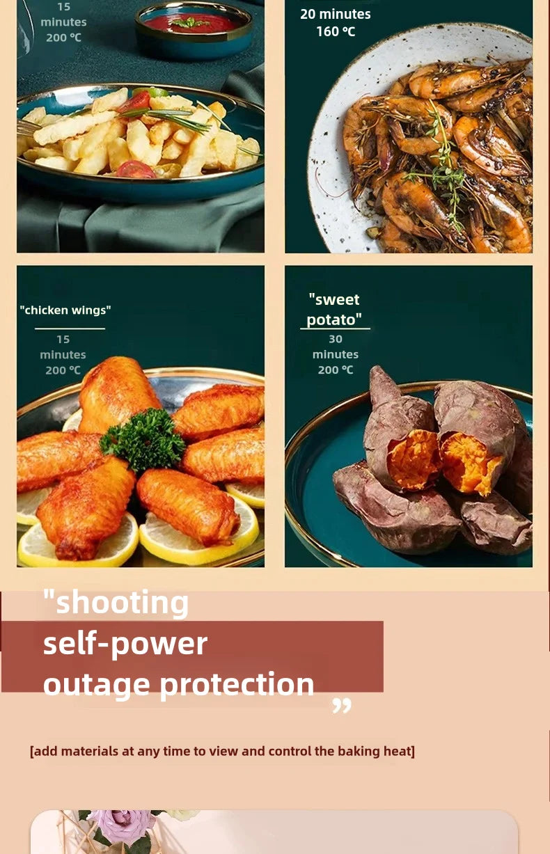 Royalstar 5L Digital Touch Screen Air Fryer – Overheat Protection Digital Air Fryer SPOT