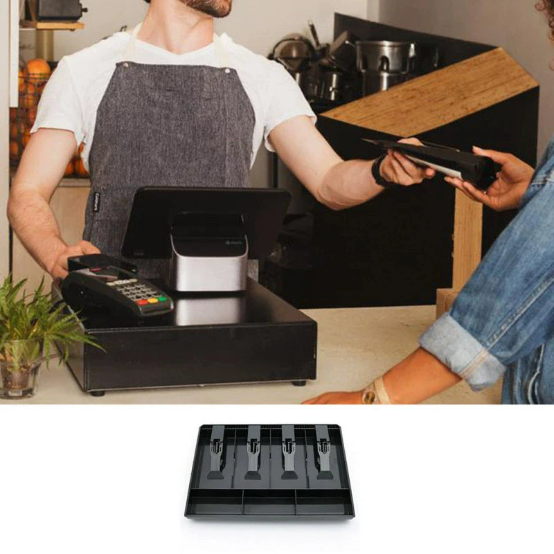 Cash Register Drawer Insert Tray & Clips – Money Organizer Cash Drawer Tray SPOT