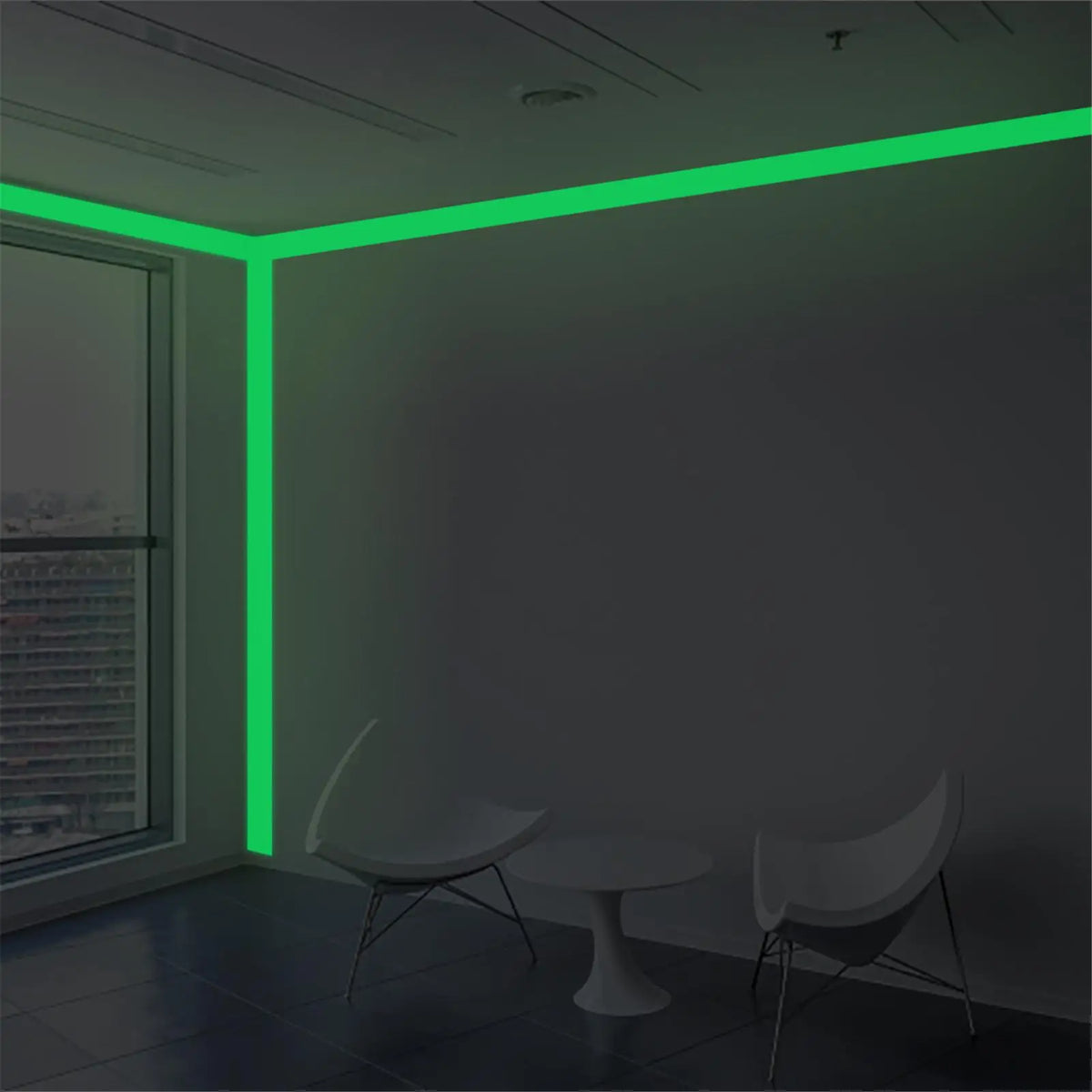 Glow In The Dark Tape – Fluorescent PVC Safety Adhesive Tape Glow Safety Tape SPOT