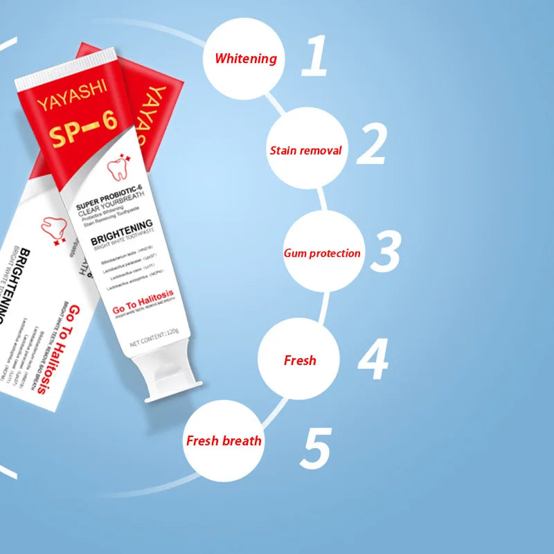 Eelhoe SP-6 Probiotic Whitening Toothpaste 120g – Stain Removal Whitening Toothpaste SPOT