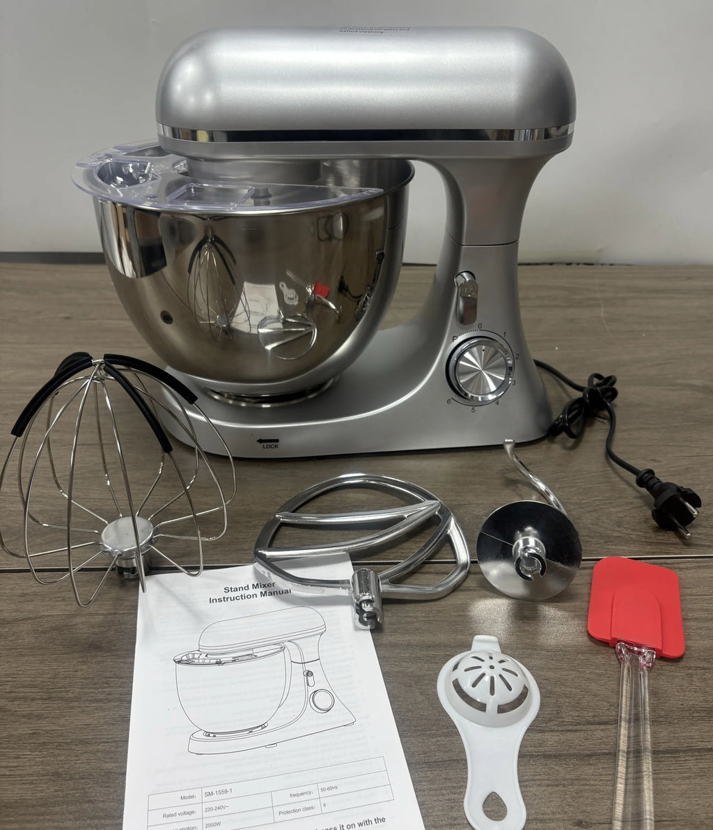 2000W Tilt-Head Stand Mixer – 8L Bowl, 6-Speed + Pulse Electric Stand Mixer SPOT