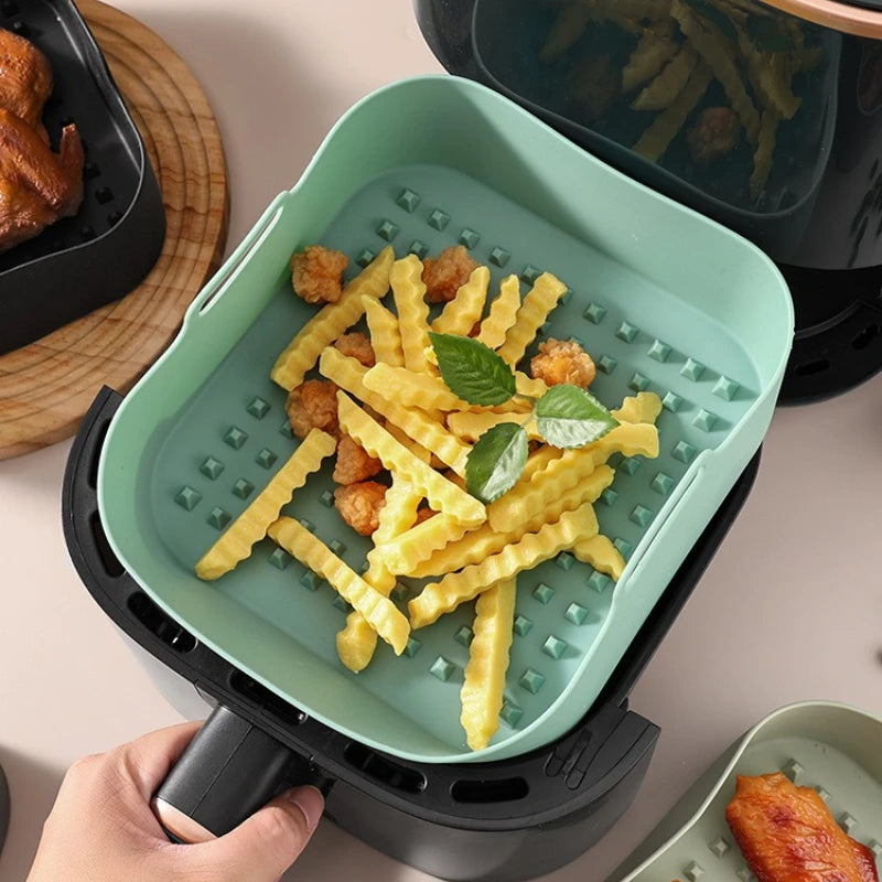 Reusable Silicone Air Fryer Mat – Non-Stick BPA-Free Baking Tray Silicone Baking Mat SPOT