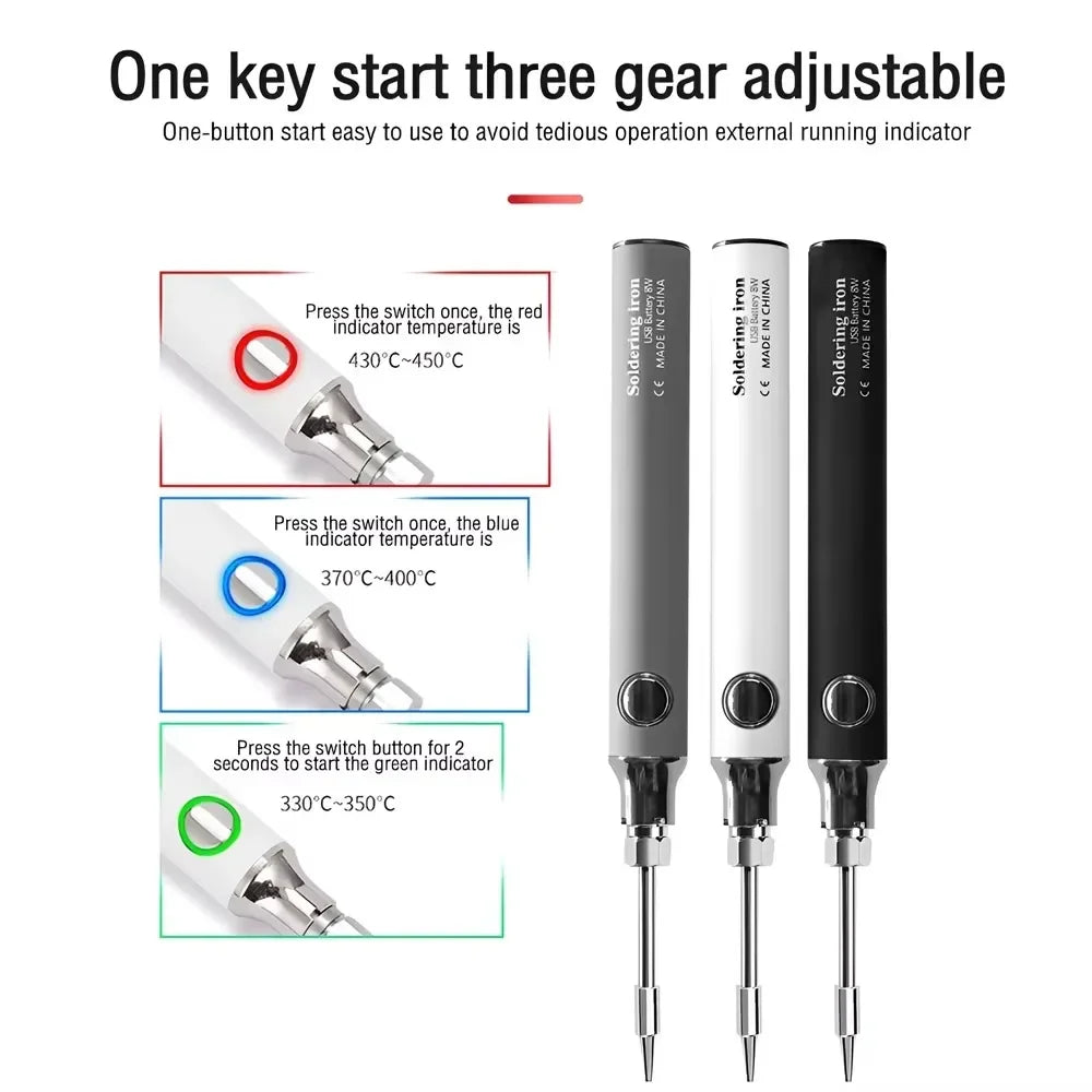 USB Soldering Iron Pen – Cord Burner for Jewelry & Leathercraft Craft Heat Pen SPOT