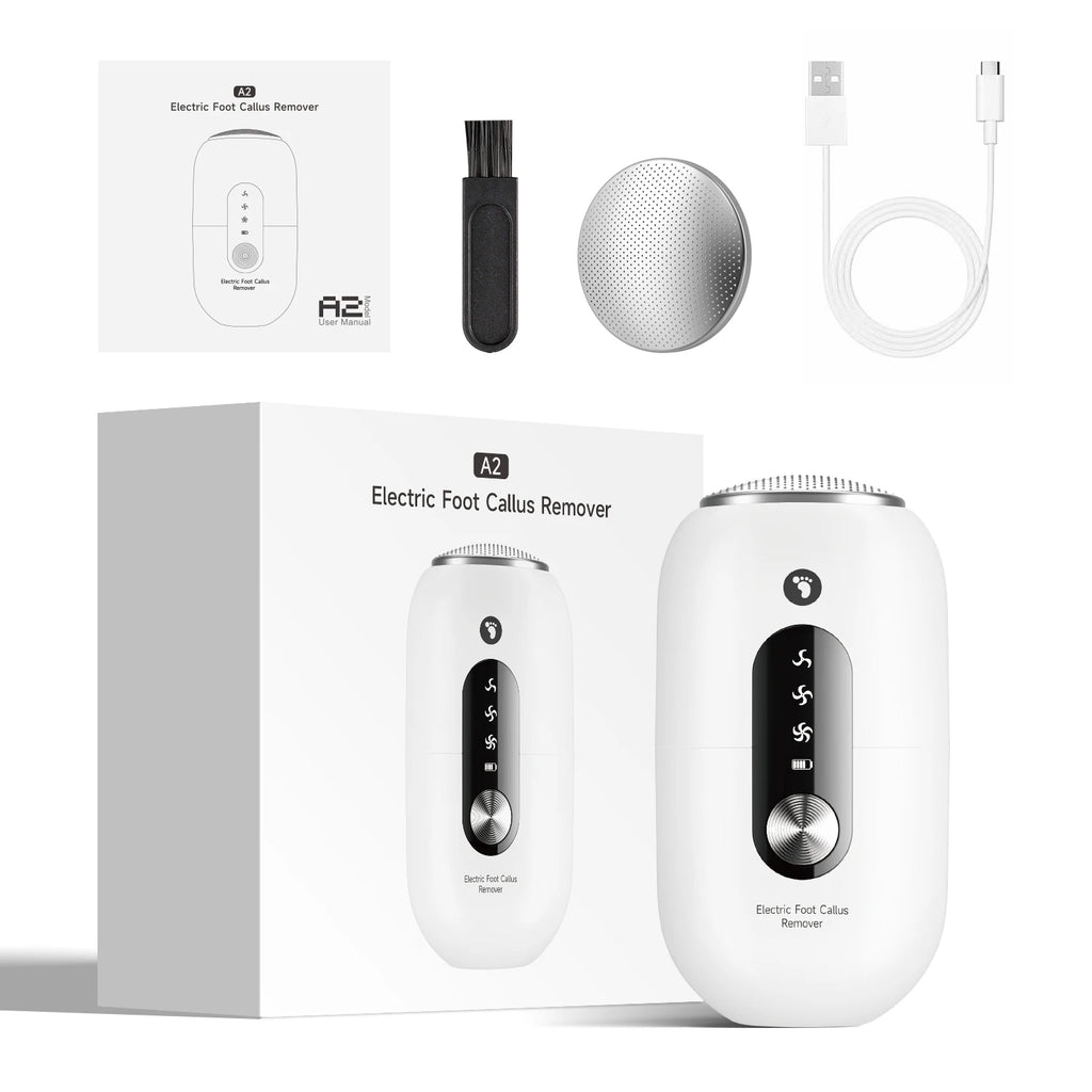 Electric Foot Sander – Rechargeable Foot Exfoliator & File Electric Foot File SPOT white