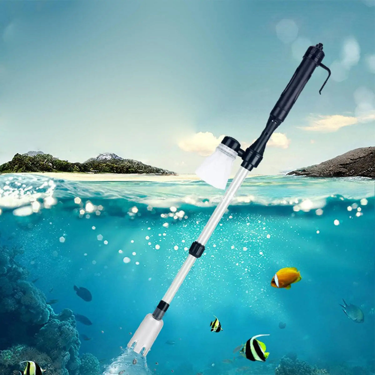 Electric Aquarium Gravel Vacuum – USB Fish Tank Cleaner Aquarium Gravel Vacuum SPOT