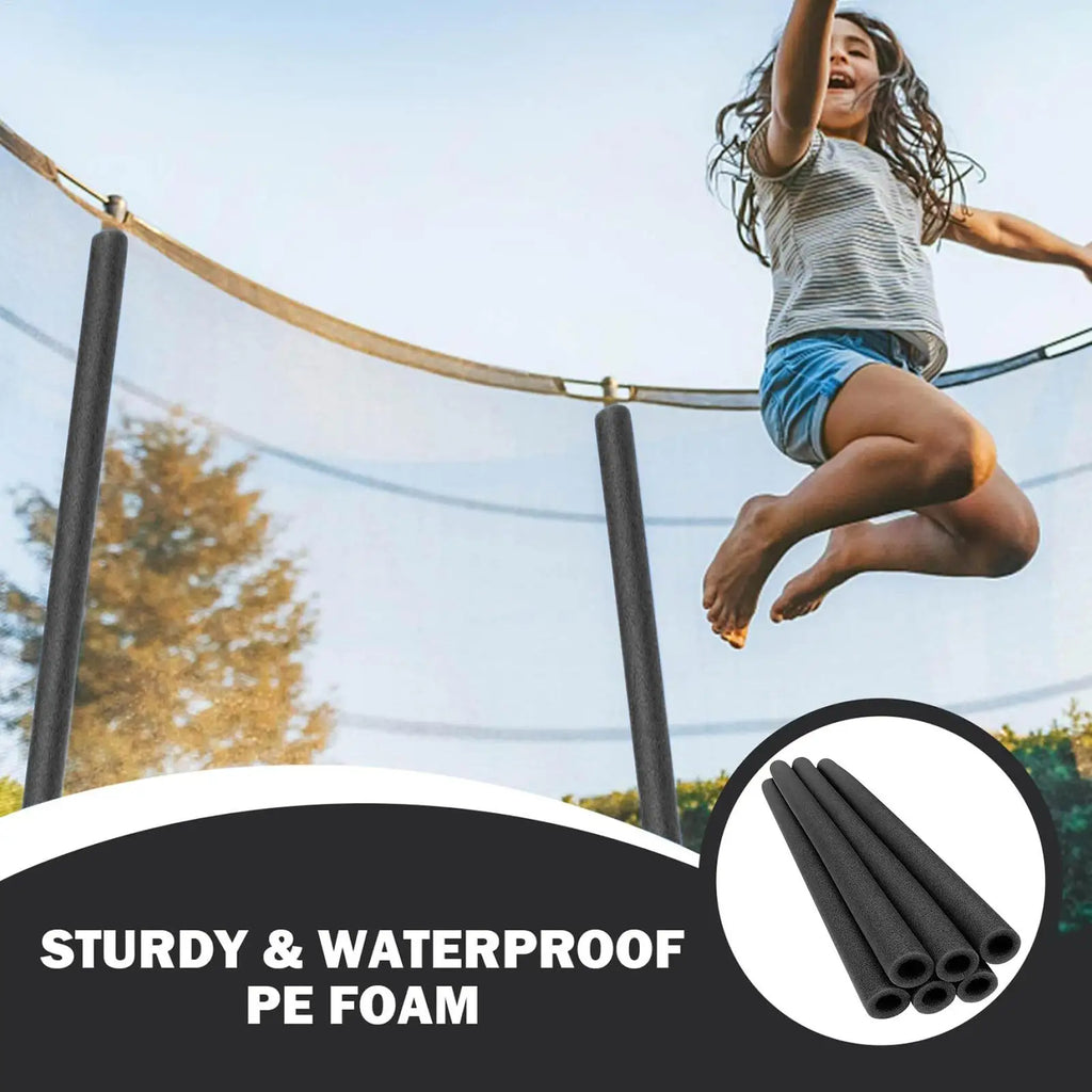 6-Pack 88cm Trampoline Pole Foam Covers – Safety Sleeve Set Trampoline Pole Cover SPOT