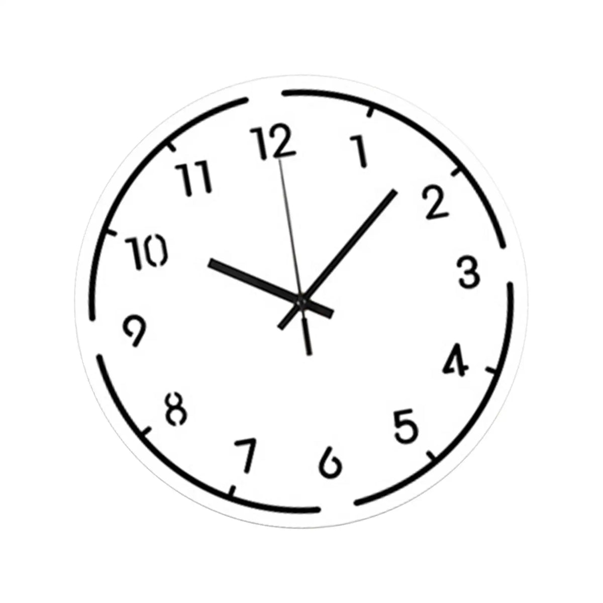 Silent Sweep Acrylic Wall Clock 30cm – Modern Home Decor Wall Clock SPOT
