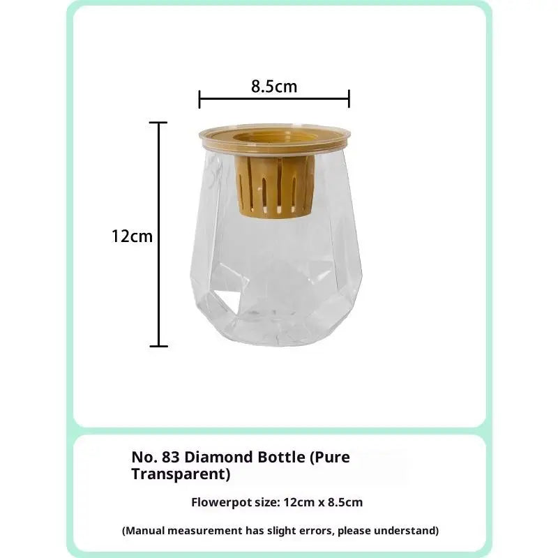 Mini Self-Watering Planter Pot – Transparent Fish Tank Vase Self-Watering Planter SPOT Transparent