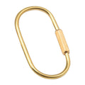 Brass D-Ring Screw Lock Keychain – EDC Key Organizer Screw Lock Keychain SPOT 1PC