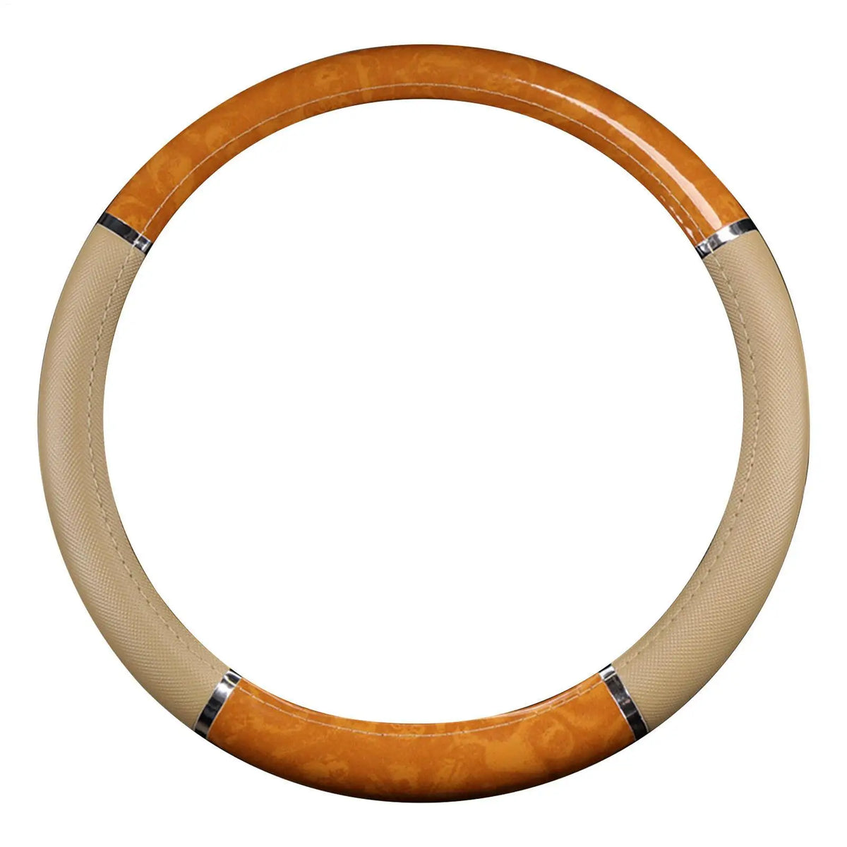 Universal 38cm Wood Grain Steering Wheel Cover – Anti-Slip Steering Wheel Cover SPOT