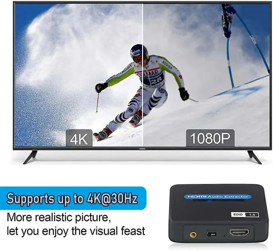 4K HDMI Audio Extractor – Optical SPDIF & Stereo AUX HDMI Audio Extractor SPOT
