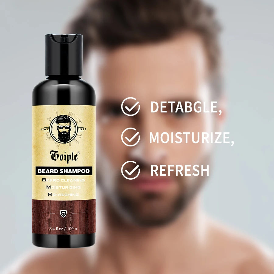 Goiple Beard Growth Kit – Shampoo, Filling Pen, Balm & Conditioner Beard Care Kit SPOT
