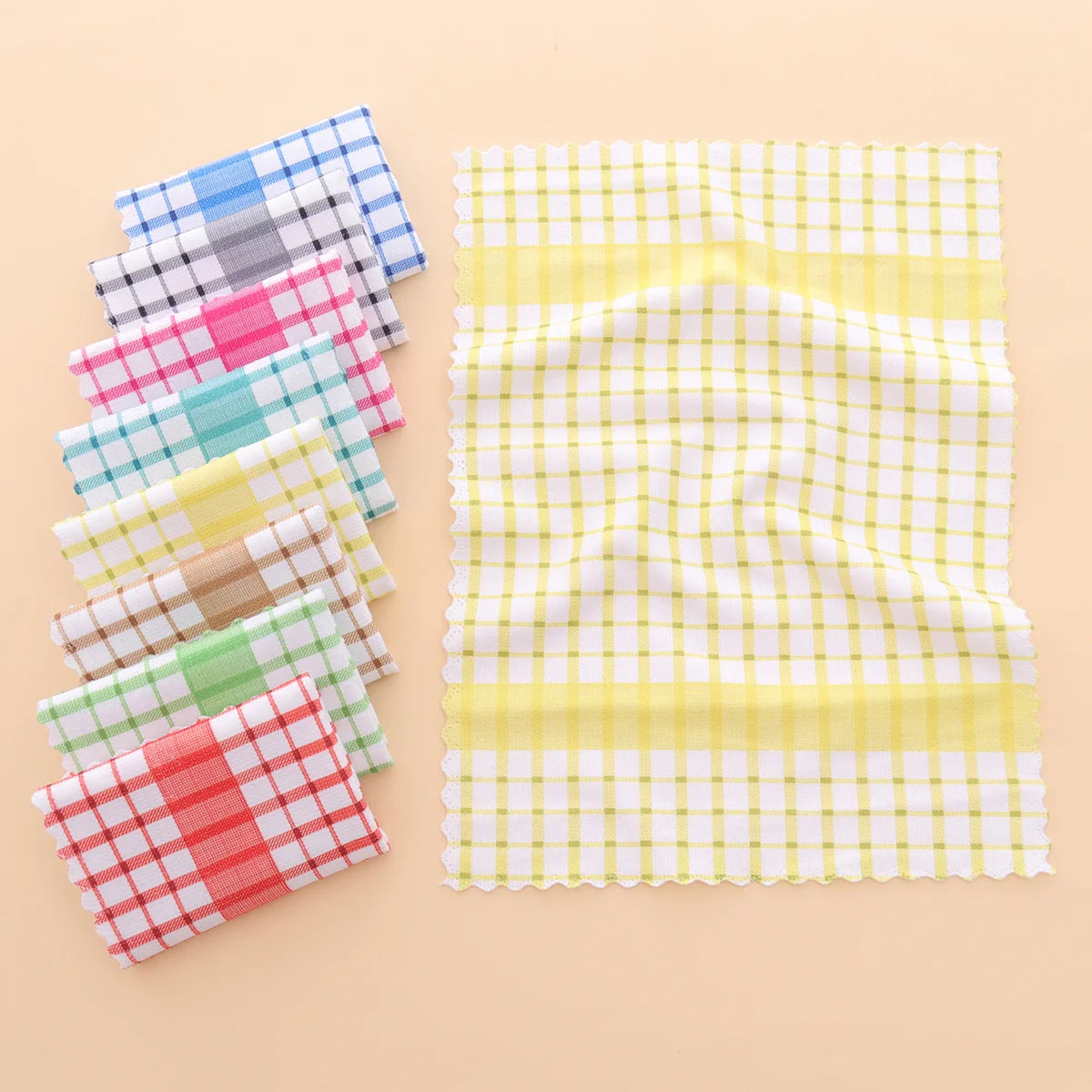 Modern Checkered Kitchen Dish Towels – Soft & Absorbent 6/12 Pack Kitchen Dish Towels SPOT