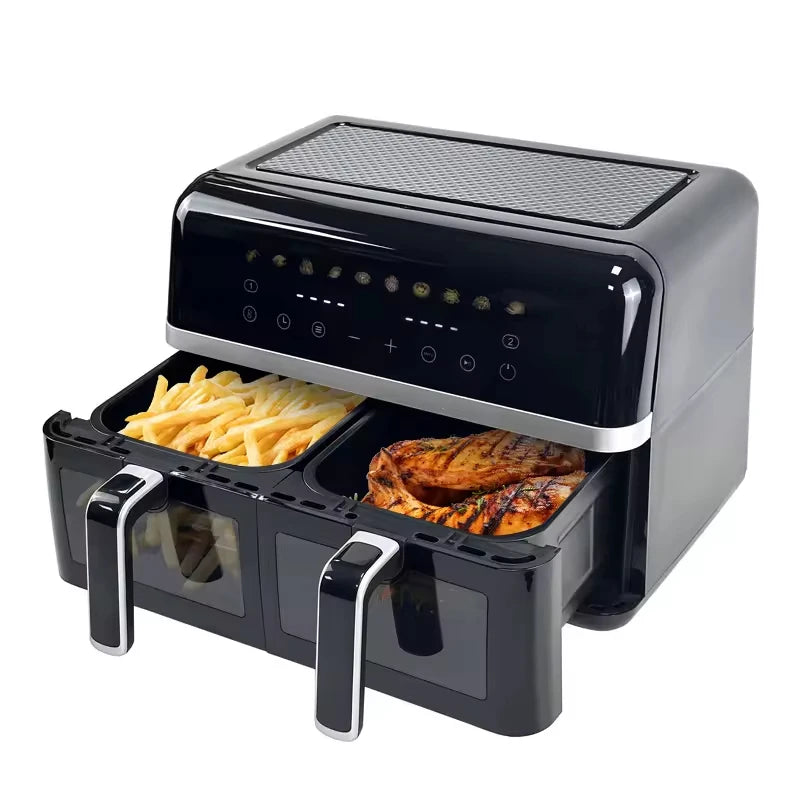 DUTRIEUX 9L Dual Basket Digital Air Fryer – 2800W Touch Screen Dual Basket Air Fryer SPOT