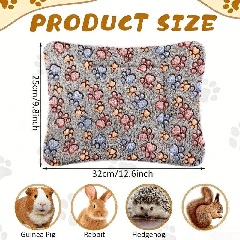 4-Pack Reversible Small Pet Cage Mats – Washable Rabbit & Guinea Pig Bedding Small Pet Cage Mat SPOT