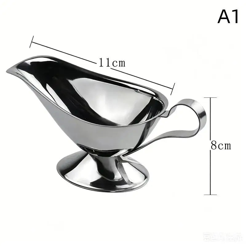 Stainless Steel Sauce Boat – Drip-Free Gravy Pourer Dispenser Gravy Sauce Boat SPOT A1