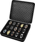 15-Slot Watch Box – Storage Case for Wristwatches & Smartwatches Watch Storage Case SPOT black