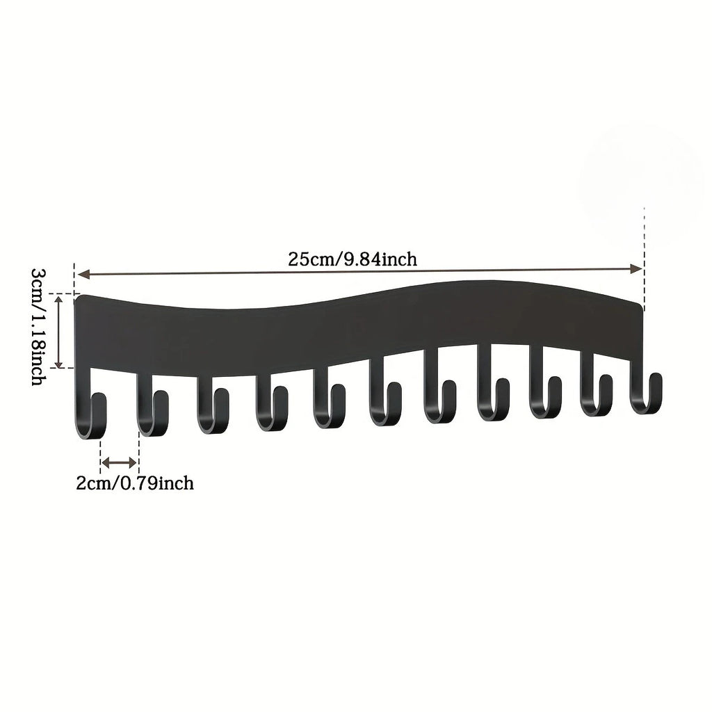Art Deco Metal Wall Jewelry Organizer – Necklace & Ring Holder Jewelry Wall Organizer SPOT