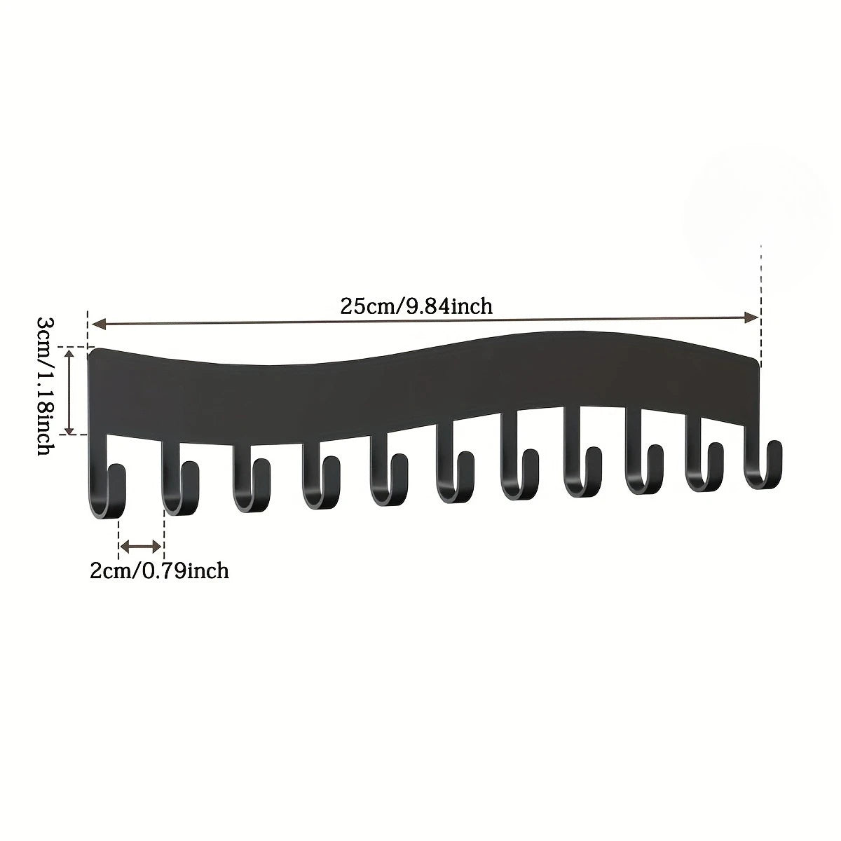 Art Deco Metal Wall Jewelry Organizer – Necklace & Ring Holder Jewelry Wall Organizer SPOT