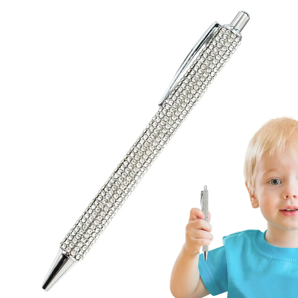 Rhinestone Bling Ballpoint Pen – Sparkly Crystal 0.7mm Ballpoint Pen SPOT