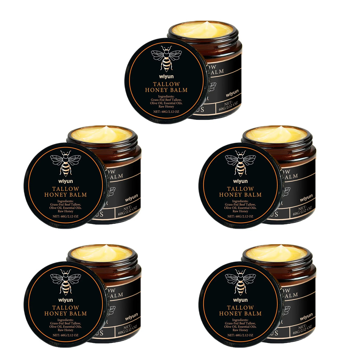 WIYUN Beef Tallow & Honey Brightening Body Cream 60g Brightening Body Cream SPOT 300g Boxed