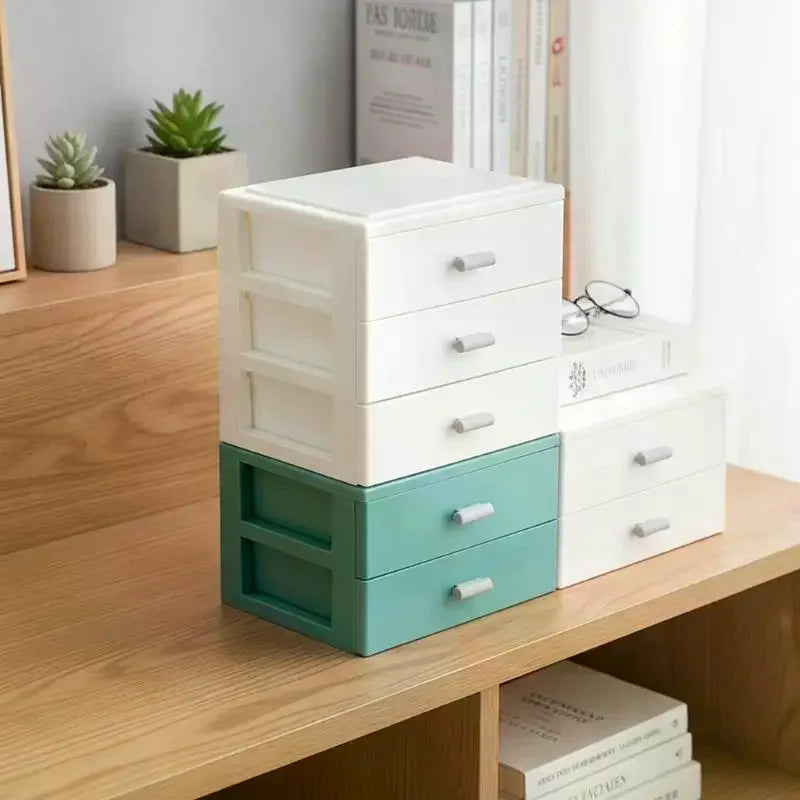 Stackable Plastic Desktop Drawer Organizer – Home & Office Desktop Drawer Organizer SPOT