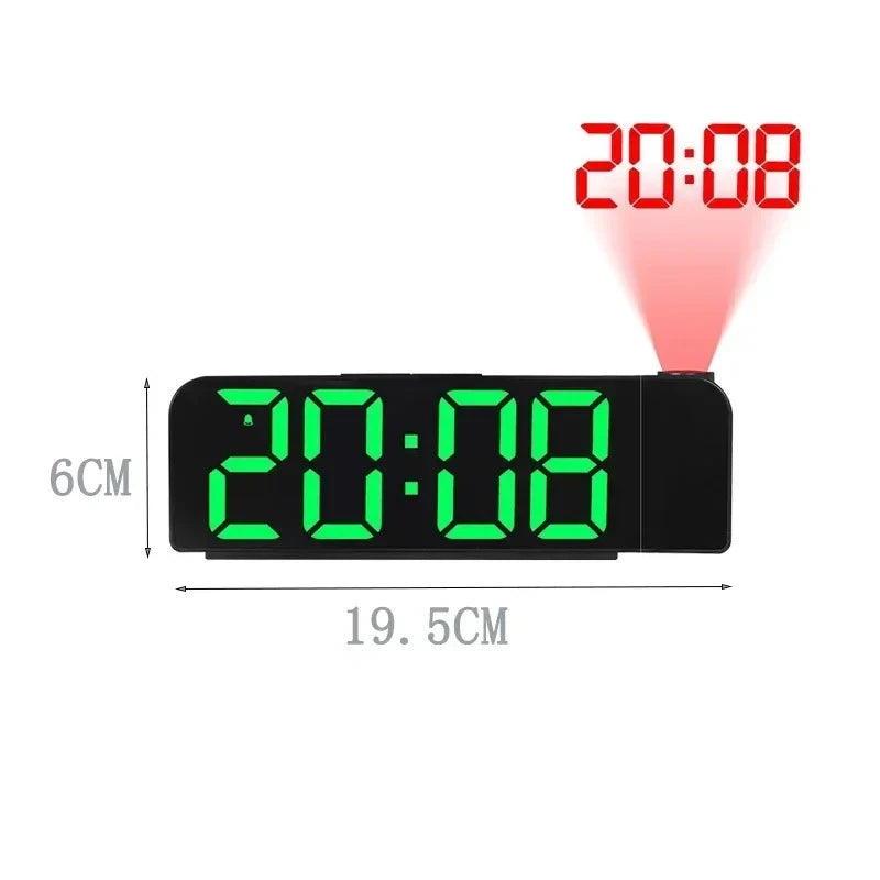 LED Projection Alarm Clock USB – Temp, Date & Night Mode Projection Alarm Clock SPOT