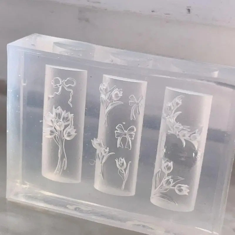 3D Silicone Tulip Nail Mold – DIY Floral Nail Art Charms Nail Art Mold SPOT