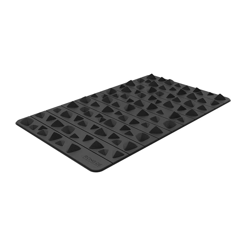 Reflexology Foot Massage Mat – EVA Acupressure Pad Foot Massage Mat SPOT Black