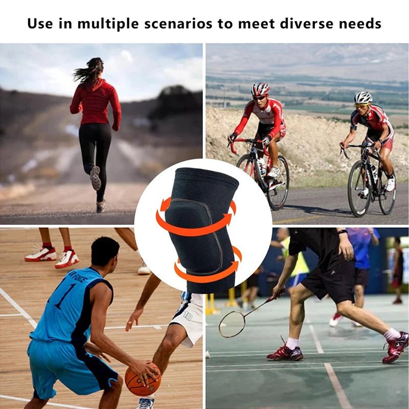 Compression Knee Pads – Elastic Sponge Brace for Sports & Dance Compression Knee Pad SPOT