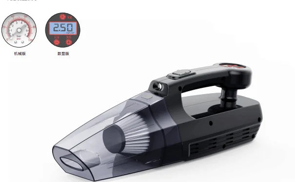 4-in-1 Portable Car Vacuum & Tyre Inflator – 6000mAh Wireless Car Vacuum Cleaner SPOT