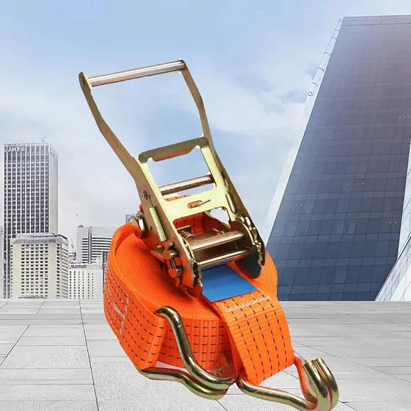 Heavy-Duty Ratchet Strap with Metal Buckle – Cargo Tie-Down Cargo Ratchet Strap SPOT
