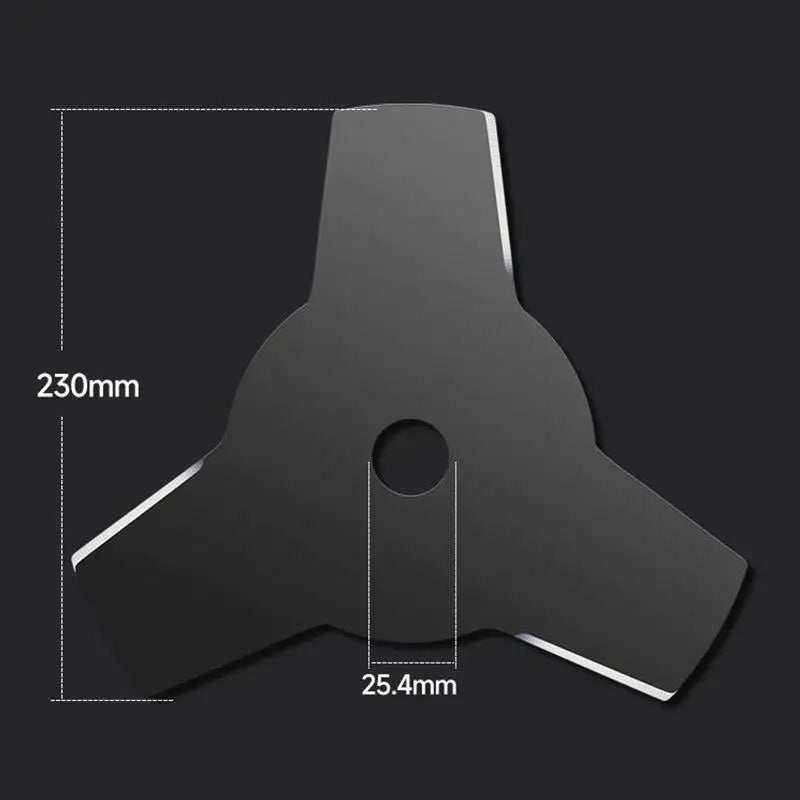 9-Inch Rhombus Lawn Mower Blade – Black-Plated Forged Steel Lawn Mower Blade SPOT