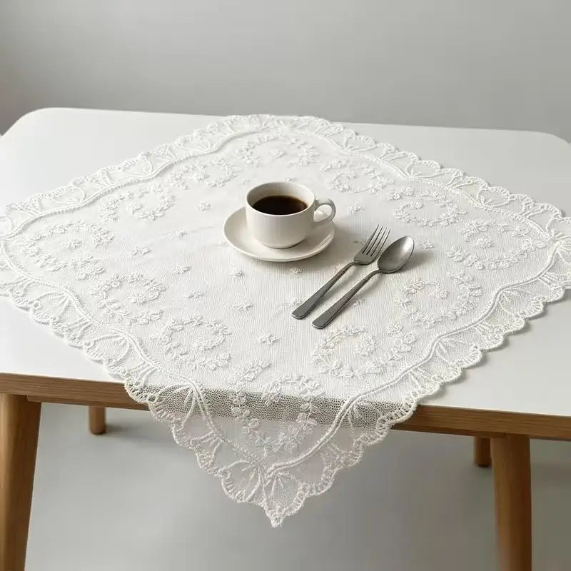 White Cotton Lace Trim 15cm – Cream Floral Ribbon for Sewing Lace Sewing Trim SPOT