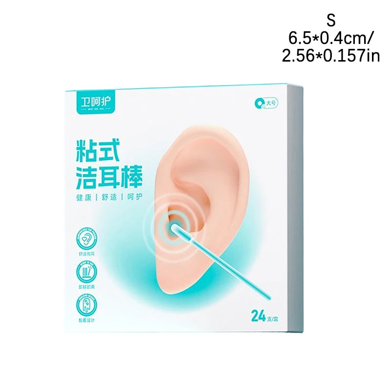 Silicone Sticky Ear Swabs – Earwax Removal Tool 24-Pack Ear Cleaning Tool SPOT S