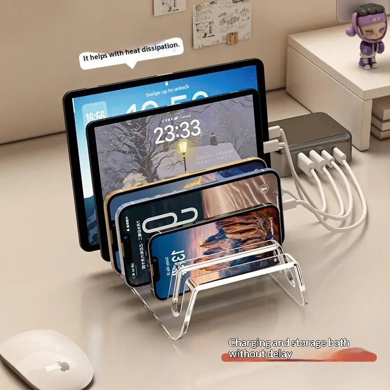 Foldable Desktop Organizer Box – Clear Multi-Use Storage Desktop Storage Organizer SPOT
