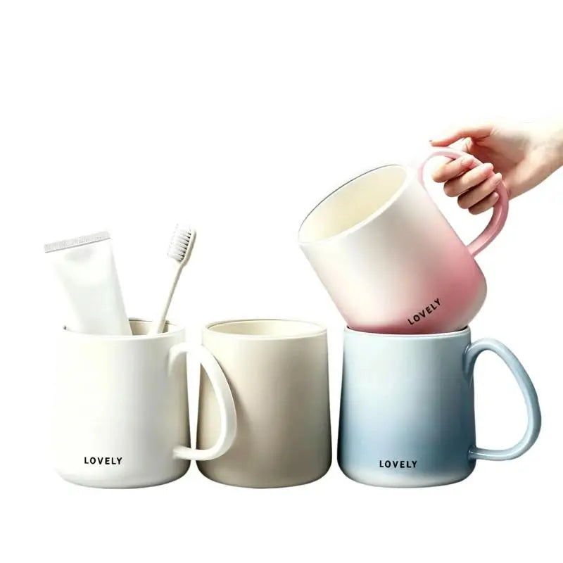 BPA-Free Mold-Proof Mouthwash Cup – Kids & Adults Gradient Bathroom Mouthwash Cup SPOT