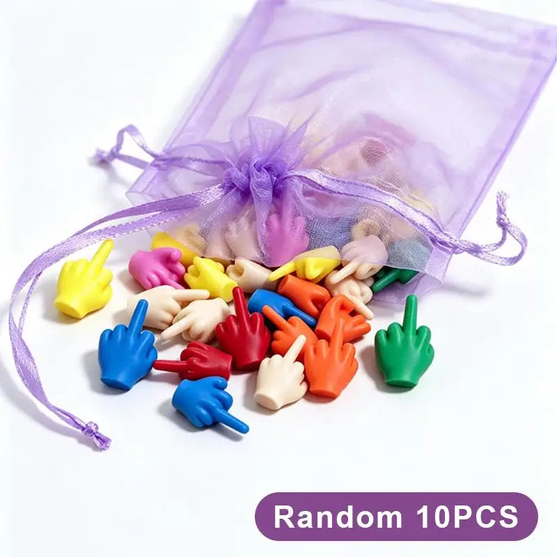 3D Printed Finger Gesture Hand Figurines 10/20 PC Set Decorative Figurine Set SPOT random 10