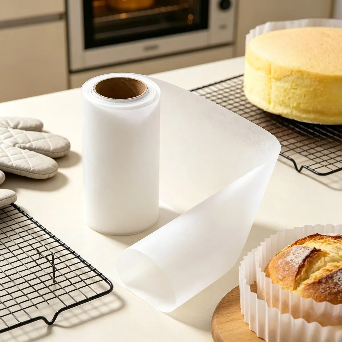 20m Non-Stick Baking Paper Roll – Oven, BBQ & Cake Liner Baking Paper Roll SPOT
