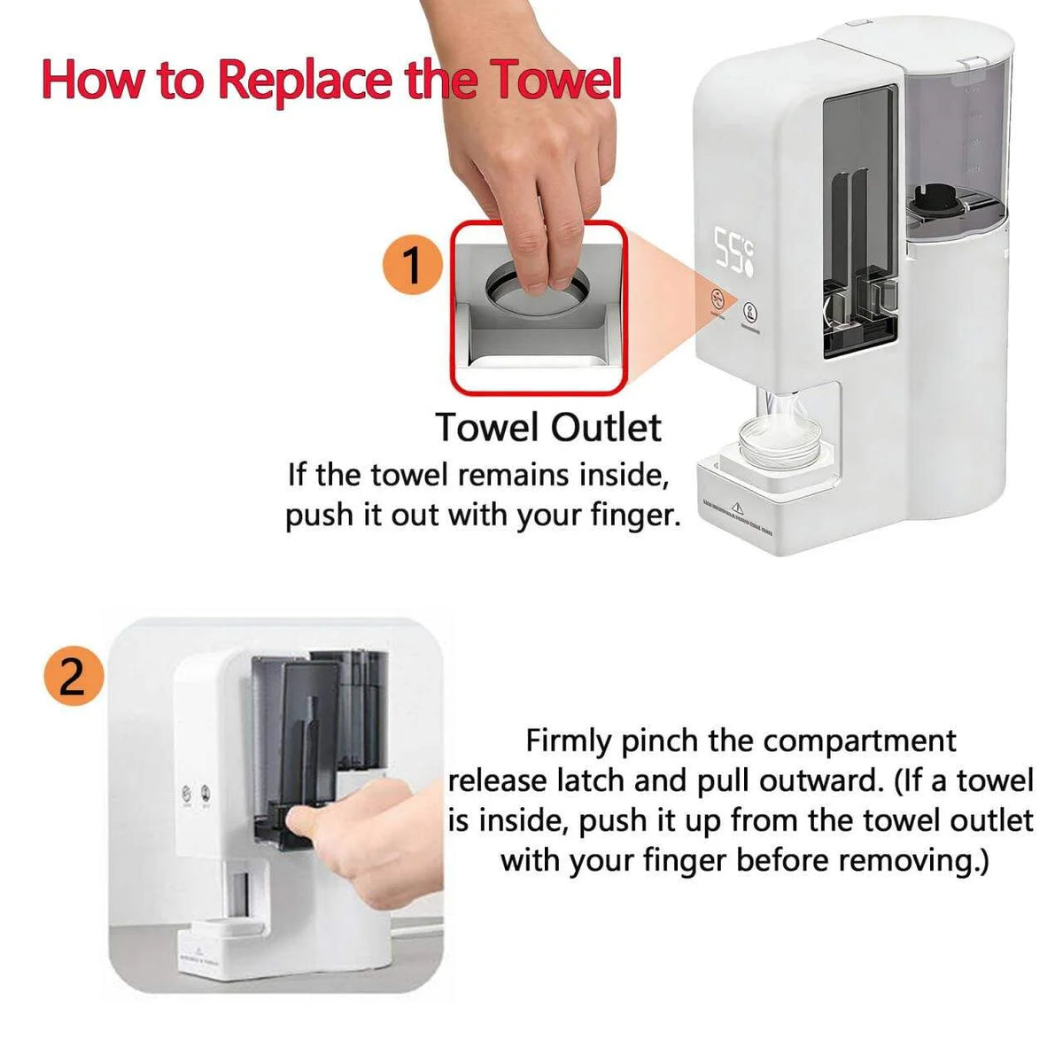 Hot Towel Warmer Auto Dispenser – One-Click, 55°C Constant Temp Towel Warmer Dispenser SPOT