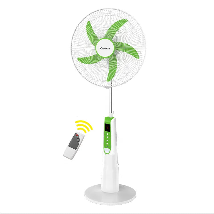 18-Inch Rechargeable AC/DC Standing Floor Fan with LED Light Rechargeable Standing Fan SPOT Default Title