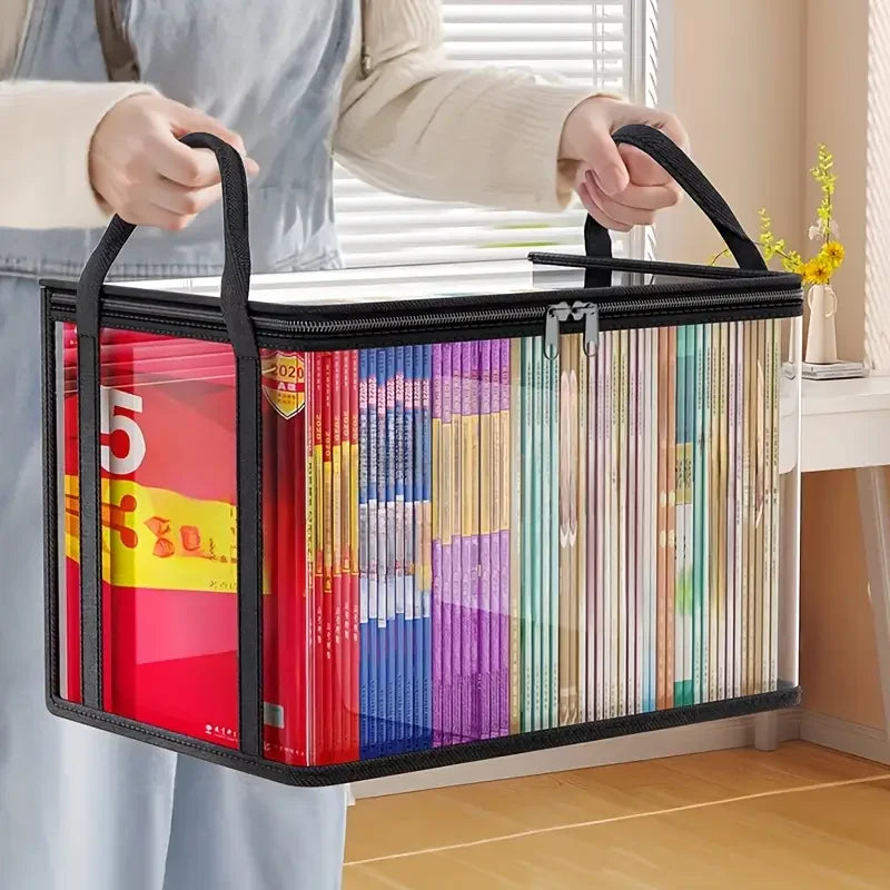 Clear PVC Storage Box – Flip-Top Lid & View Window Organizer Storage Organizer Box SPOT