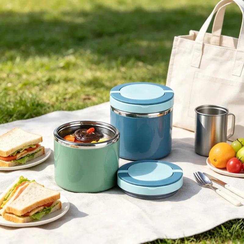 Stainless Steel Insulated Food Jar 630ml & 1000ml | Thermal Lunch Box Insulated Food Jar SPOT