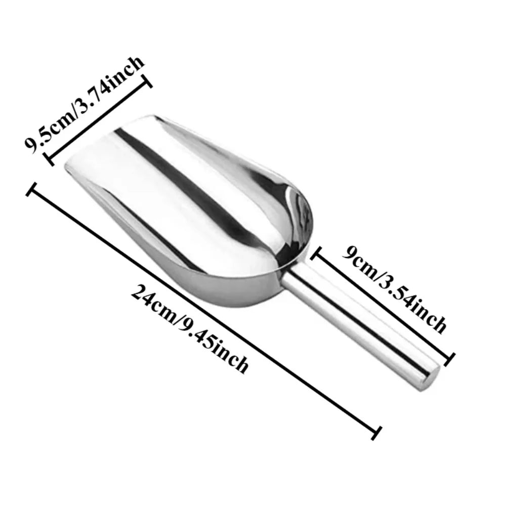 2-Pack 10" Stainless Steel Ice & Food Scoop – Kitchen & Bar Kitchen Food Scoop SPOT