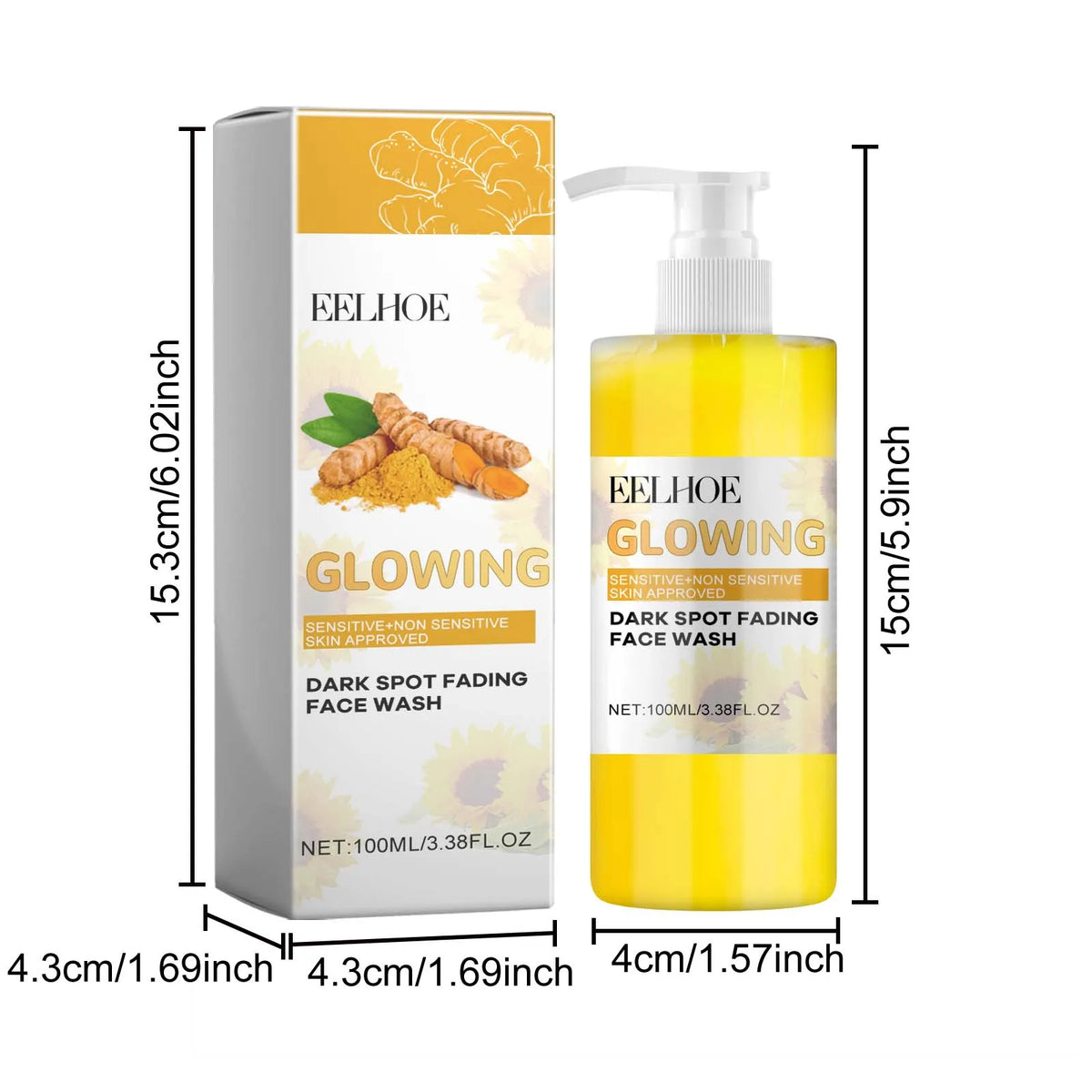 Eelhoe Turmeric Brightening Facial Cleanser & Makeup Remover Facial Cleanser SPOT
