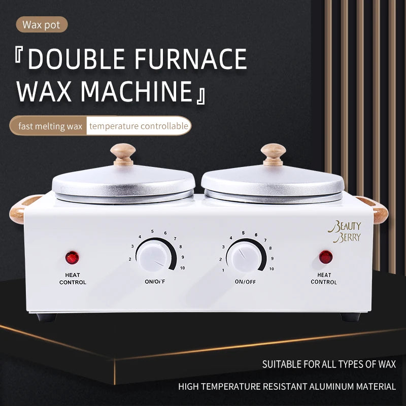Double Wax Pot Heater – Dual Furnace Hair Removal Wax Melter Wax Pot Heater SPOT