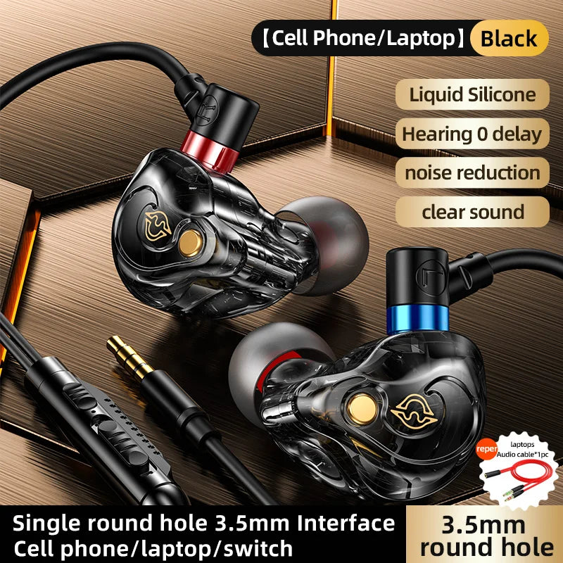 VIKEFON Wired Gaming Earphones – HiFi 10mm Driver, Low Latency Gaming Earphones SPOT 3.5mm Audio Cable