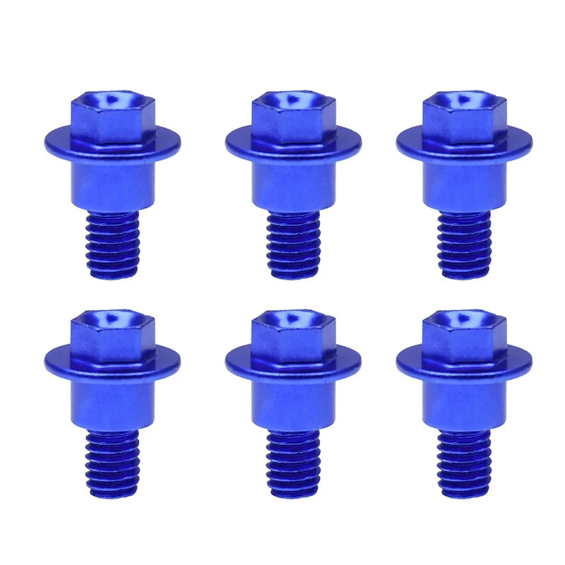 M6×12 Aluminum Fork Guard Bolts 6-Pack – KTM Husqvarna Yamaha Fork Guard Bolts SPOT Blue