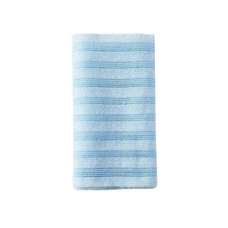 Ultra-Long Exfoliating Back Scrubber Towel – Silver-Ion Exfoliating Bath Scrubber SPOT Blue